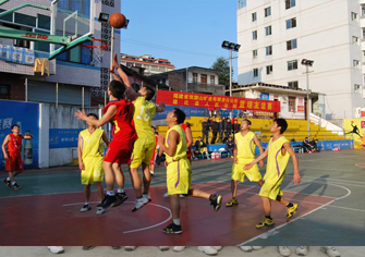 2013年1月双旗山矿业与县法院篮球友谊赛